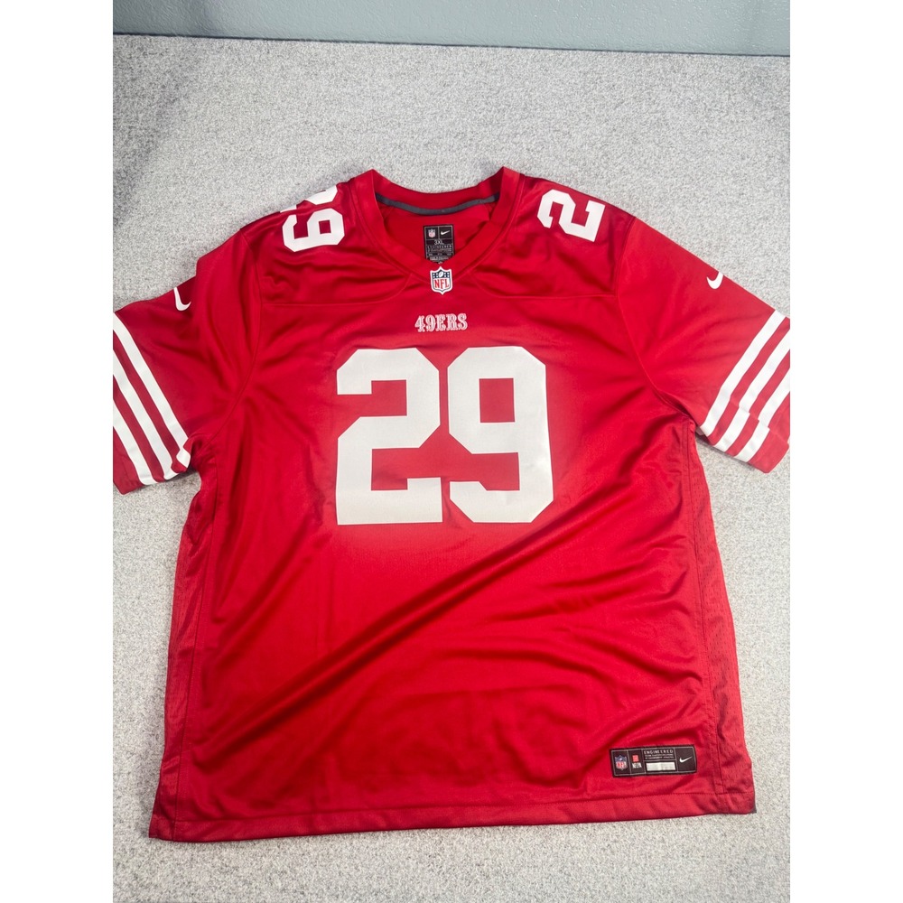 Nike San Francisco 49ers Talanoa Hufanga 29 Jersey Red Mens 3XL NFL Game